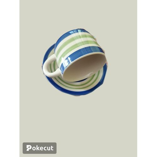 Lot de 6 Tasses en Céramique avec Soucoupes – Service à Café et Thé – Élégant et Durable