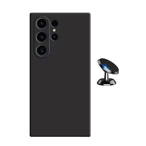 Coque Silicone Compatible pour Samsung Galaxy S25 Ultra - Noir