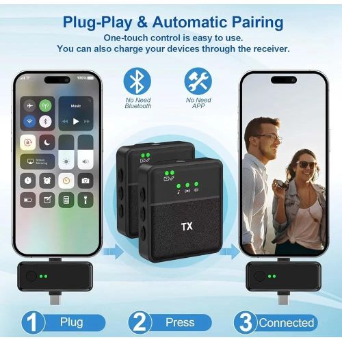 Microphone lavalier 3 en 1