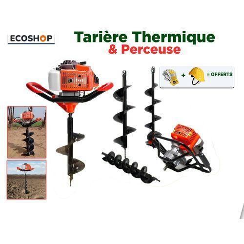 Tarière Thermique - Economie D'Energie Et De Temps gant et casque offertes