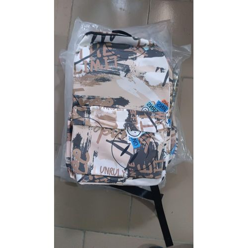 Sac à Dos Streetwear Urbain – Modèle Beige & Marron