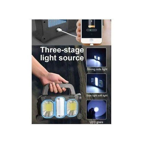 Puissant Torche Solaire Rechargeable