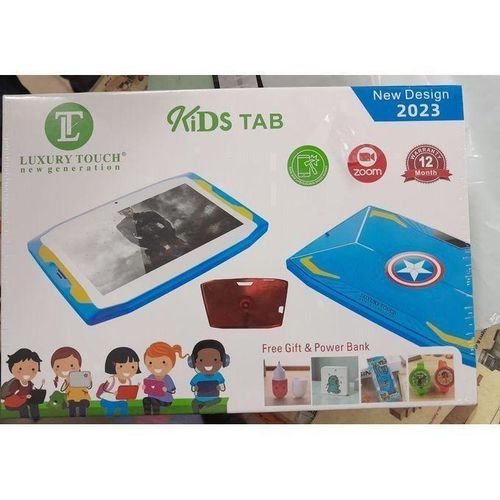 Tablette Educative enfant W8, 7 pouces Android 10, 6Go de RAM, 128Go de ROM, Bluetooth, Wi-Fi, double caméra, contrôle parental - KIT a l'intérieur