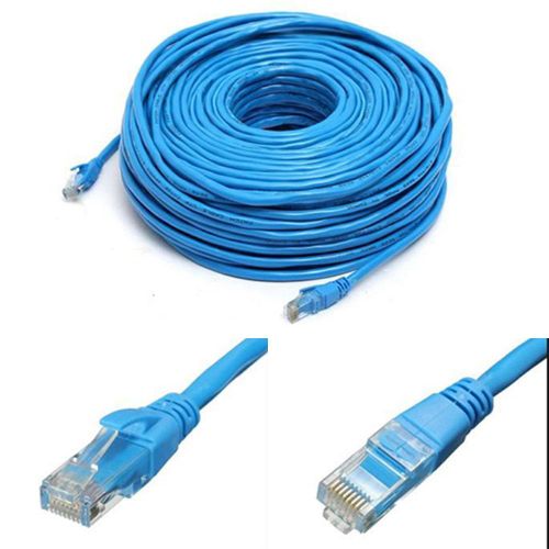 Cable Ethernet Cat6 20m, Cable RJ45 Câble Réseau Haut Débit, Long Cable Internet 1000Mbps 250MHz, UTP bleu Cable LAN Rond Gigabit Cable Patch pour Routeur