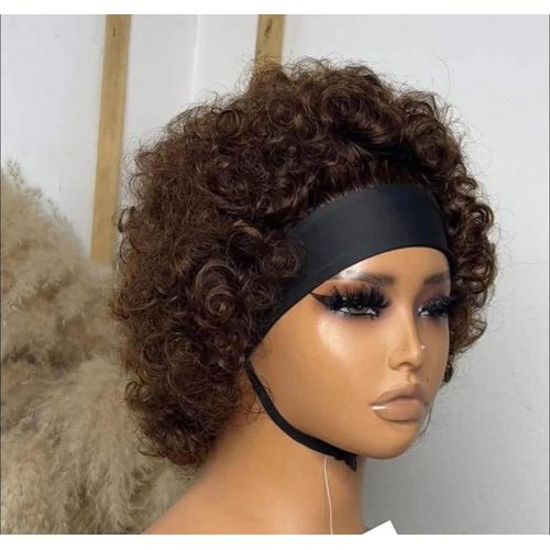 Perruque Pixie Bandeaux Marron