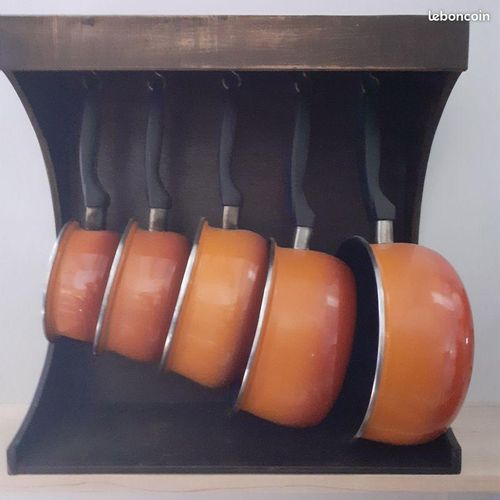 Batterie de 5 Casseroles Antiadhésives Empilables