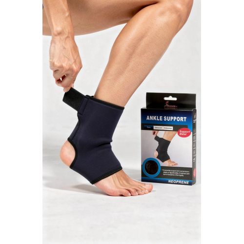 Chevillère Ajustable en Néoprène SAIBIKE – Orthèse de Maintien & Compression avec Renfort
