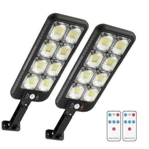 02 Lampadaire Solaire Télécommandé à Induction ÉCONOMIE D'ÉNERGIE