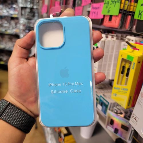 COQUE EN SILICONE IPHONE 13 PRO MAX + 1 ANTICHOC