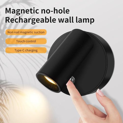 Lampe De Chevet Applique Moderne Simple, Rechargeable, Interrupteur Tactile