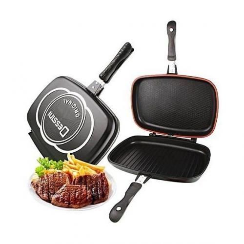 NOUVEAU Poêle à Pression Anti-adhésive à Double Grille