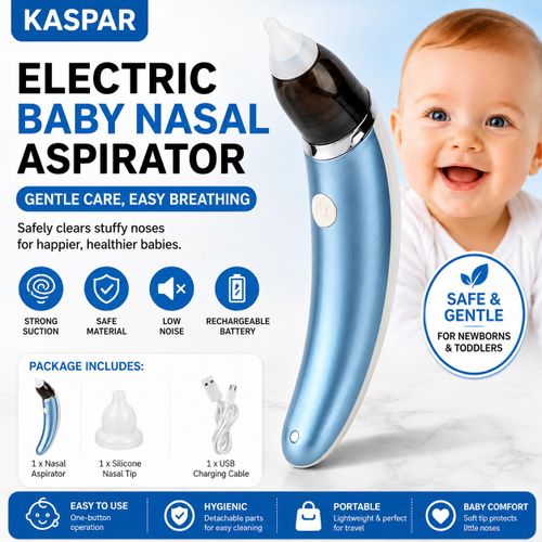 Aspirateur nasal électrique pour bébé et enfant (Bleu)