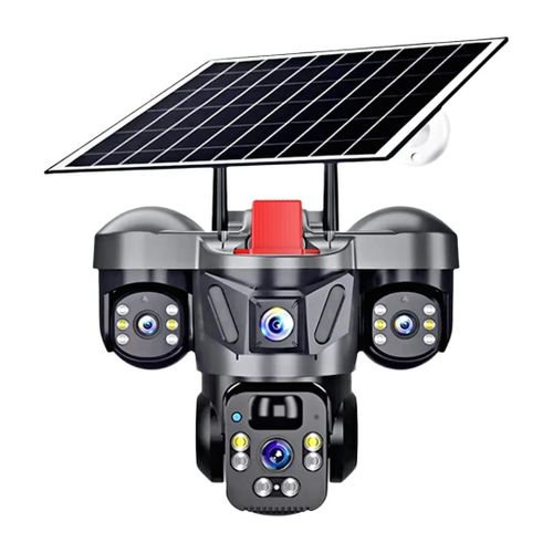 caméra de sécurité solaire Wi-Fi V380 6K Ultra HD