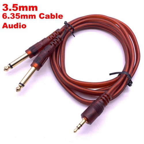 Câble d'extension audio Adaptateur jack 3.5mm vers double jack 6.35mm - 1,5m
