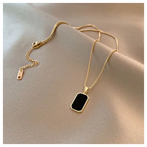 Collier En émail Noir