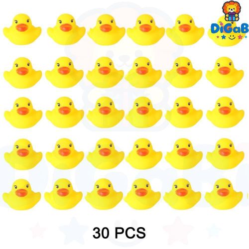 Yellow Rubber Ducks Bath Toys, Bathtub Floating Squeaky Duck Bulk Baby Preschool Bath Toy for Baby Shower Infants Kids Toddler Birthday Party Decoration Gift(30pcs)