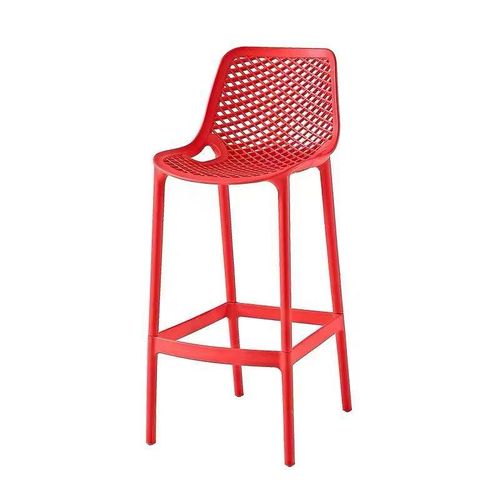 Chaise haute au style contemporain avec une assise et un dossier (pour bar)