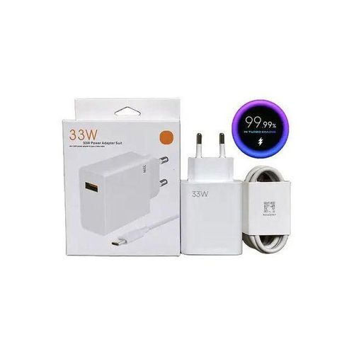 Xiaomi Chargeur Adaptateur Mi 33W – Bout Androïd Turbo Rapide