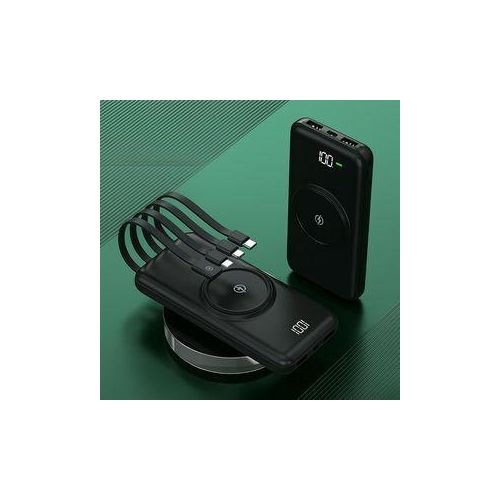 Powerbank à charge par induction et 4 cables 60000 Mah