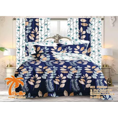 Draps De Lit 3 Places, 2 Draps, 2 Taies 2 Rideaux