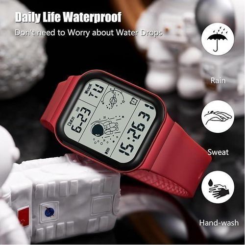 Cool Montre-bracelet Numérique Pour Hommes Et Femmes