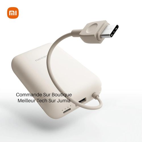 Mini Power Bank 10000mAh PB1030M – 22.5W Charge Super Rapide Câble Type-C Intégré – Power bank Compacte pour iPhone & Android