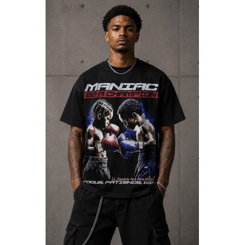 T-Shirt Oversize Homme - Noir