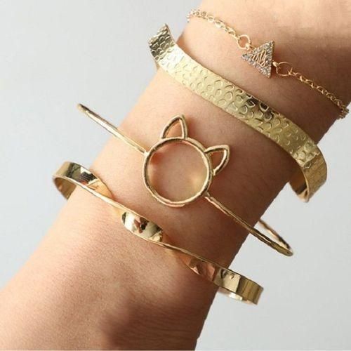 4 Pieces/set Lot De Bracelets Pour Femme
