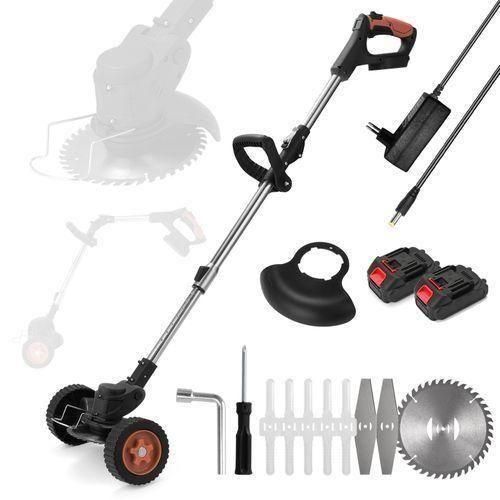 Débroussailleuse Électrique Sans Fil – Coupe-Bordures Jardin – Batteries Lithium – Lames Multiples