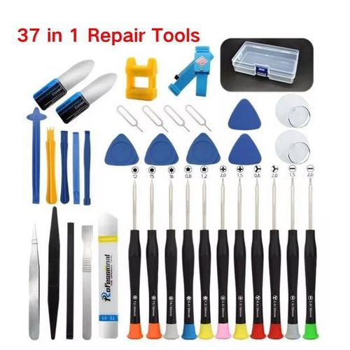 Outils de réparation de téléphone portable 37 en 1, ensemble de réparation de démontage pour iPhone, tournevis combiné, Kit de démontage multifonction
