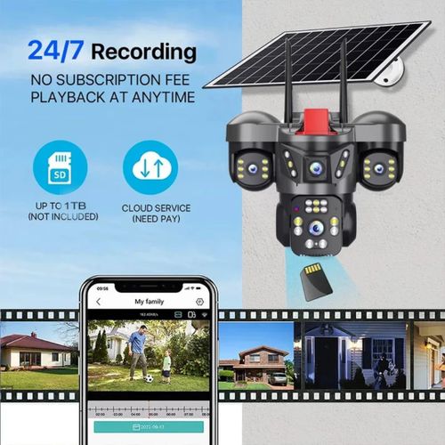 Caméra de sécurité solaire camera -wifi