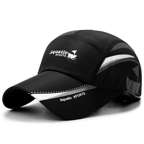 Chapeau de canard à séchage rapide, chapeau de maison, chapeau de soleil et de protection solaire, chapeau de sport et de baseball pour hommes et femmes -------noir
