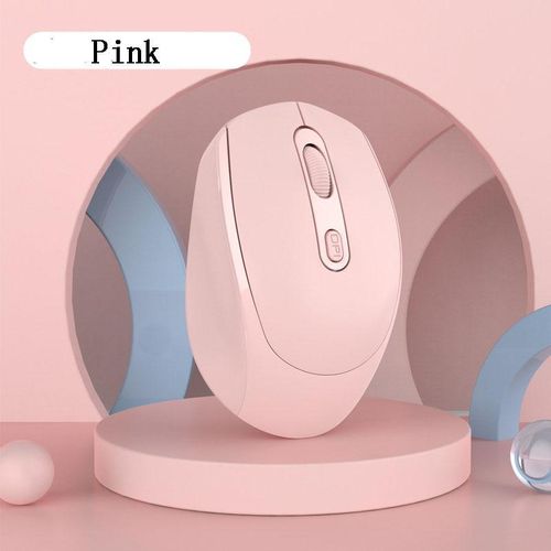 Souris sans fil Bluetooth 2.4G Double mode (Bluetooth 5.0+2.4G)-Rose