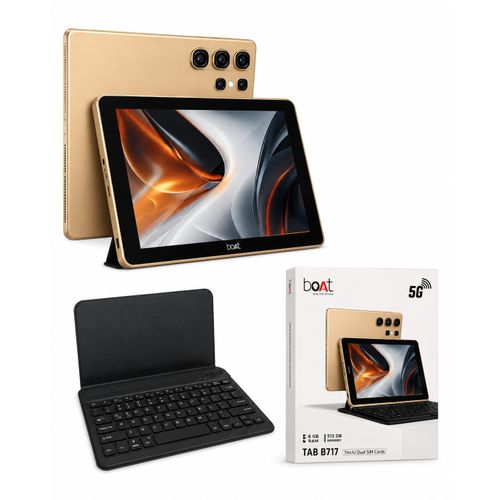 Tablette 7 5G – 8 Go RAM / 512 Go ROM + Clavier Bluetooth – Doré