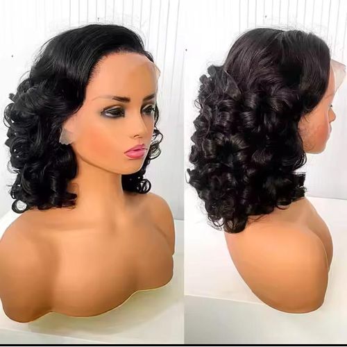 Perruque Lace Front "Bouncy" - Carré Bouclé Volumineux