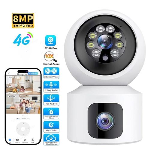 Camera de sécurité 4G carte sim et contrôle à distance