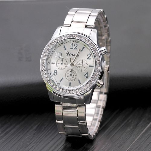 Montre A Quartz Pour Femme - 07-Argent
