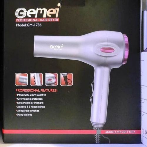 Sèche-cheveux Professionnel Gemei GM-1786 -Gris