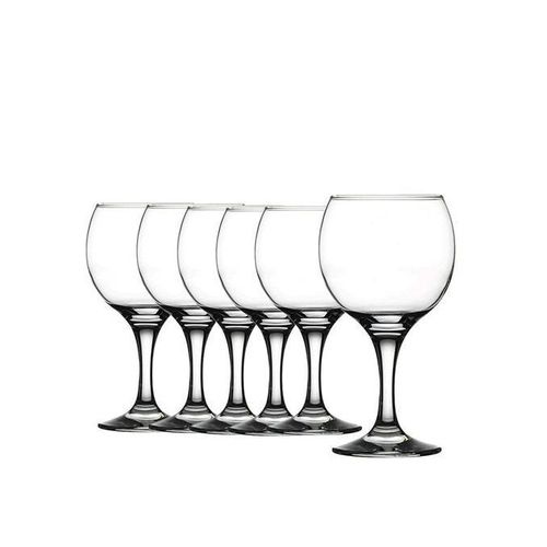 Bistro Lot De 6 Coupes À Vin En Verre