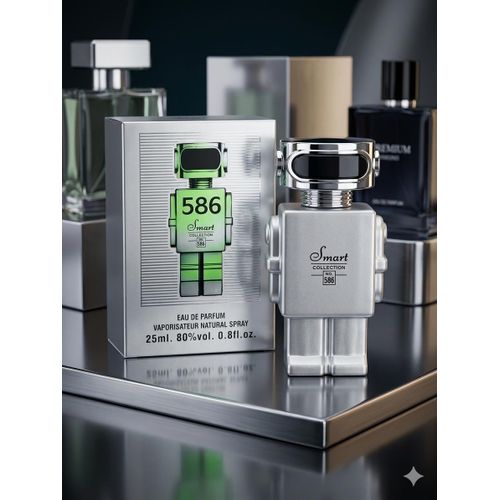 Smart Collection No. 586 - Eau de Parfum Homme - 25ml - Vaporisateur Compact & Design Robot Unique