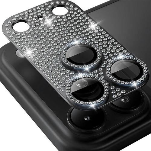 Pour iPhone 17 Pro Max : film de protection ENKAY Hat-Prince Blink Diamond en alliage d'aluminium et verre trempé pour l'objectif de l'appareil photo