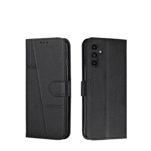 Etui A Rabat Portefeuille Compatible Samsung Galaxy A14 + 1 Antichoc - Noir