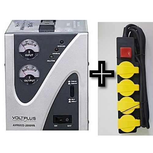 Stabilisateur Régulateur De Tension Voltplus 2000W Avec Port USB ORIGINAL