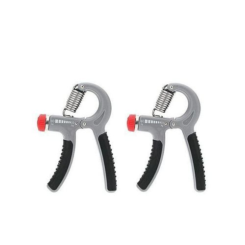 Hand Grip Ajustable, Poignée De Sport Gymnastique Réglable, Entraîneur De Mains, Pince à Ressort Pour Renforcer Les Doigts, Exercices De Force Musculaire, Extenseur De Carpe - 2 Gris