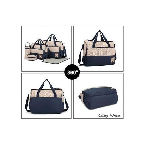 Sac à Langer Bandoulière Pour Bébé Multifonctions - Bleu/Nuit BG
