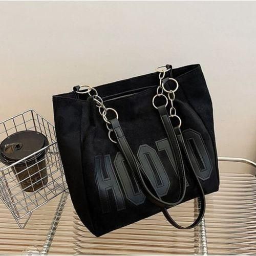 Grand Sac en Toile à Grande Capacité Lettres Sac à Main Cabas Sac à Épaule