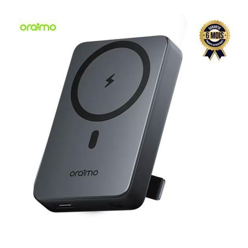 Powerbank - MagPower 15 OPB-7102W - 10000mAh - Batterie externe sans fil et filaire NOIR