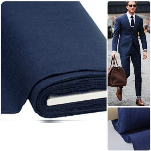 Tissu Originals Pour Costume Complet Homme Super 100 Bleu Nuit (Veste + Pantalon), 3metre