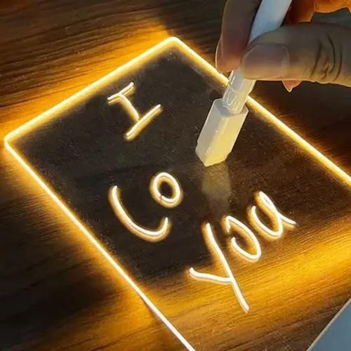 Mod Lampe de nuit personnalisable avec son stylo acrylique 3D, lumière , lumière d'ambiance pour chambre