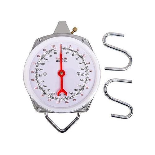 Balance à ressort à suspendre - 200 kg - Mécanique à ressort - Pour cuisine, pêche - Pèse-bagages mécanique NN